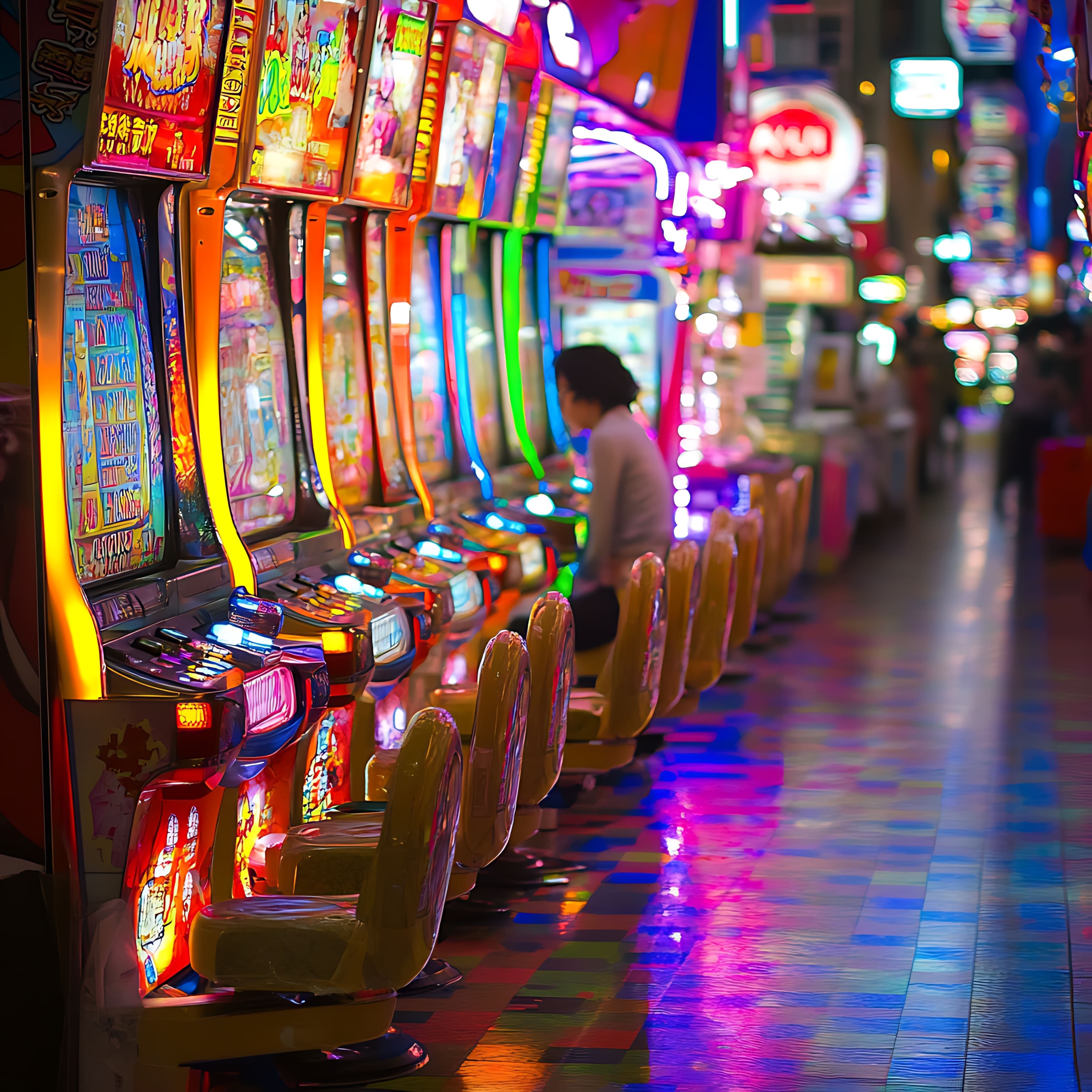 Modern pachinko facility